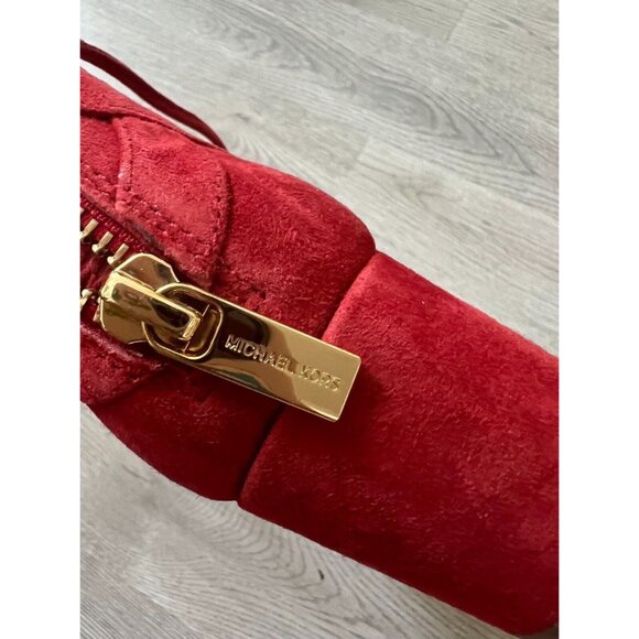 Michael Kors Mirabel Suede Open Toe Lace Up Sandal Heels Size 5 - Picture 3 of 11